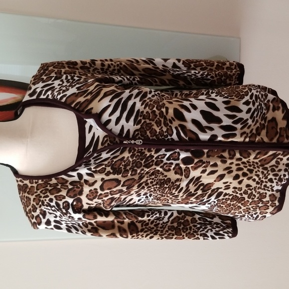 Laura Petites leopard print shell and cardigan - Picture 3 of 7